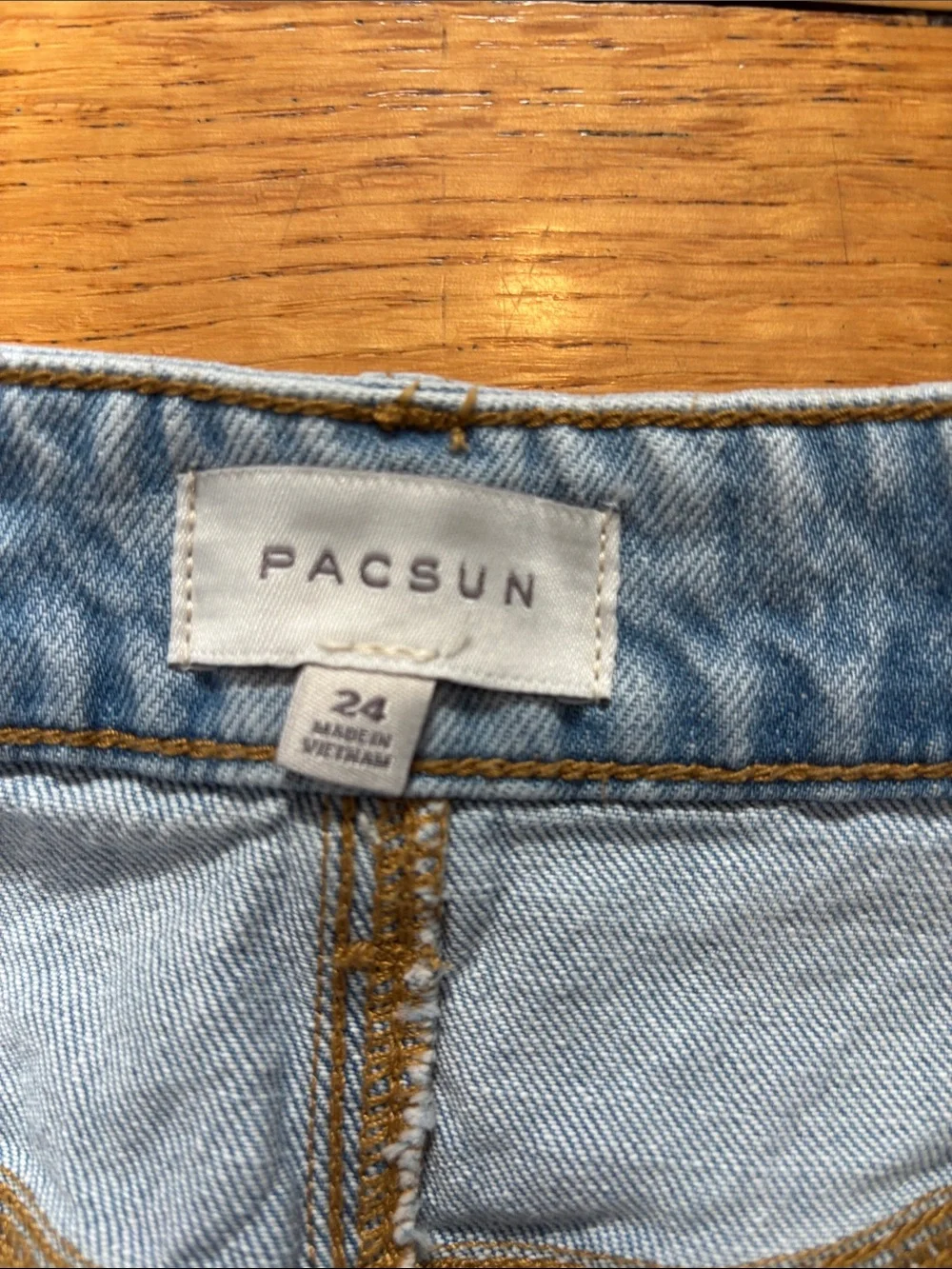 Pacific Sunwear Light Blue Denim Mini Skirt
